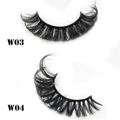 Outopen luxe faux mink texture for fluffy wispy finish.