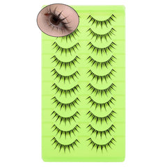 outopen clear-band lashes provide natural flutter with spiky drama, ideal for anime-inspired looks
