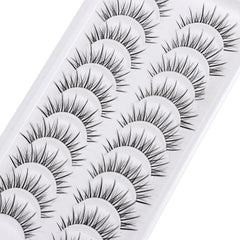 outopen manga lashes invisible clear band blends with natural lashes for seamless finish
