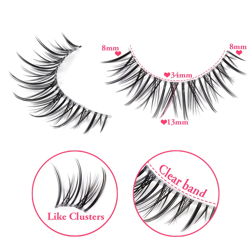 outopen natural wispy 12-14mm lashes offer lightweight daily enhancement