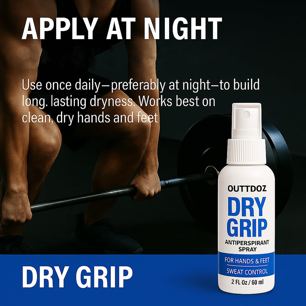 OUTTDOZ DryGrip athlete use case keeps dryness in high-sweat sports and sessions.