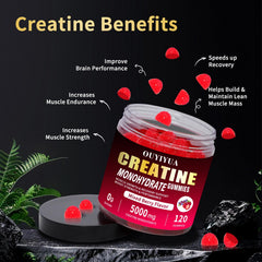 Ingredients panel for OUYIYUA Creatine Monohydrate Gummies