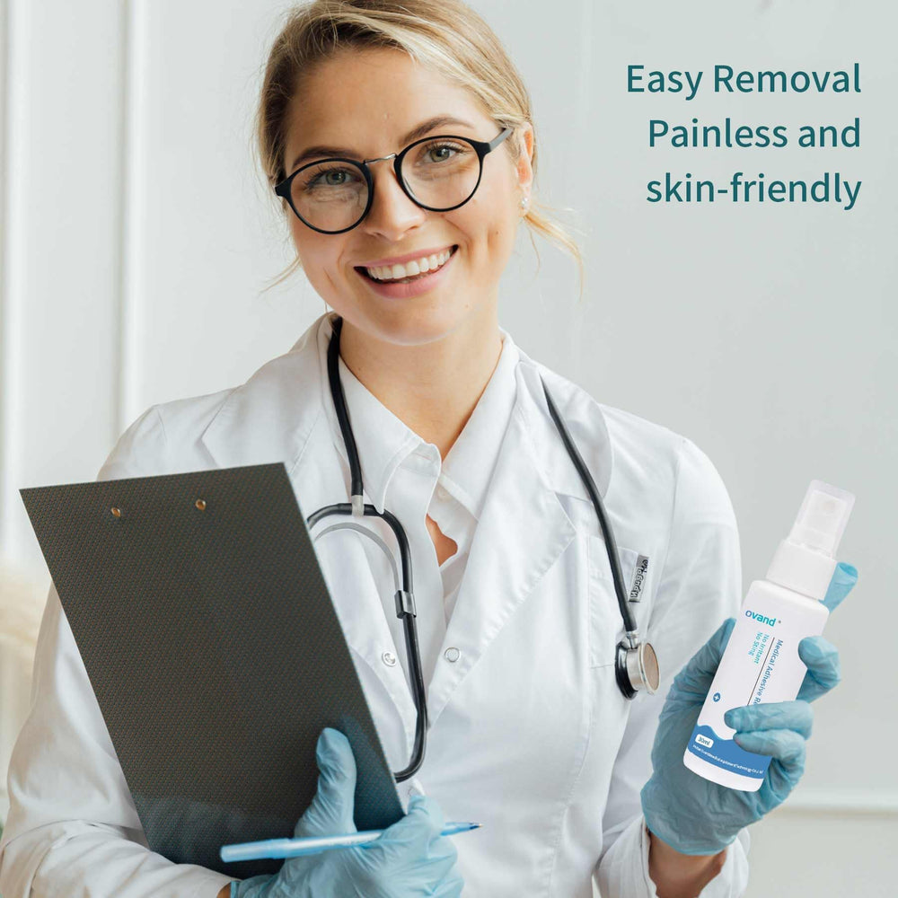 ovand adhesive-residue-softening-spray demonstrates residue loosening for clean tapes.