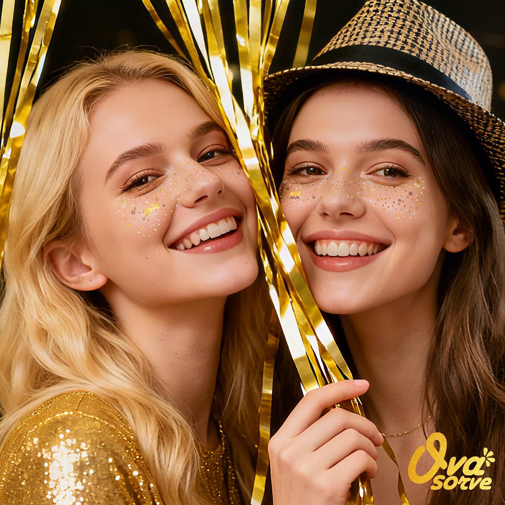 Ovasorve waterproof tattoos stay intact during sweat and celebrations.