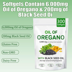Non-GMO gluten-free oregano oil capsules