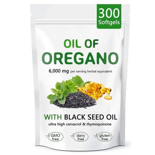 Ovela oil of oregano with black seed oil softgels bottle