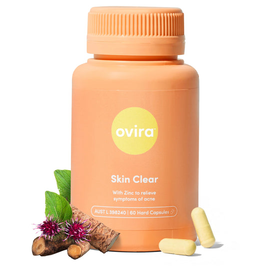 Ovira Skin Clear bottle and outer packaging