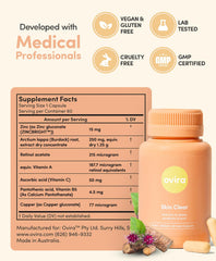 Close-up of Ovira Skin Clear capsules