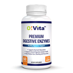 Label of O!VITA Premium Digestive Enzymes bottle