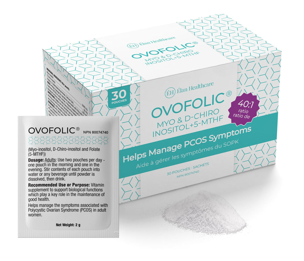 Ovofolic sachet bundle with product name and packaging