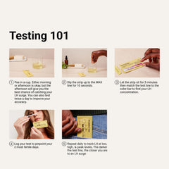 Ovulation test kit with 40 strips and instructions