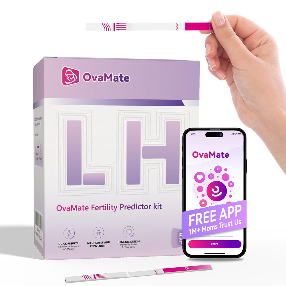 OvaMate 50-pack ovulation test strips packaging