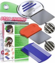 OWNHEALER nit comb close-up for precise nit removal and gentle detangling.