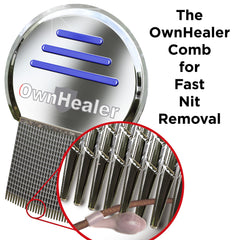 OWNHEALER user manual close-up explaining simple at-home use.