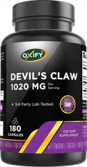 Devil's Claw root with 1020 mg per serving graphic
