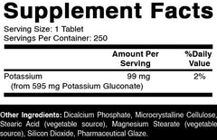 Oxify Potassium Gluconate 250 tablets per bottle