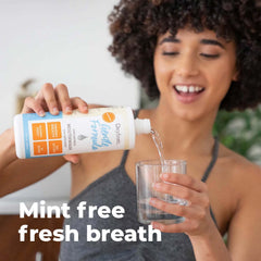 Alcohol-free mouthwash protecting teeth and gums