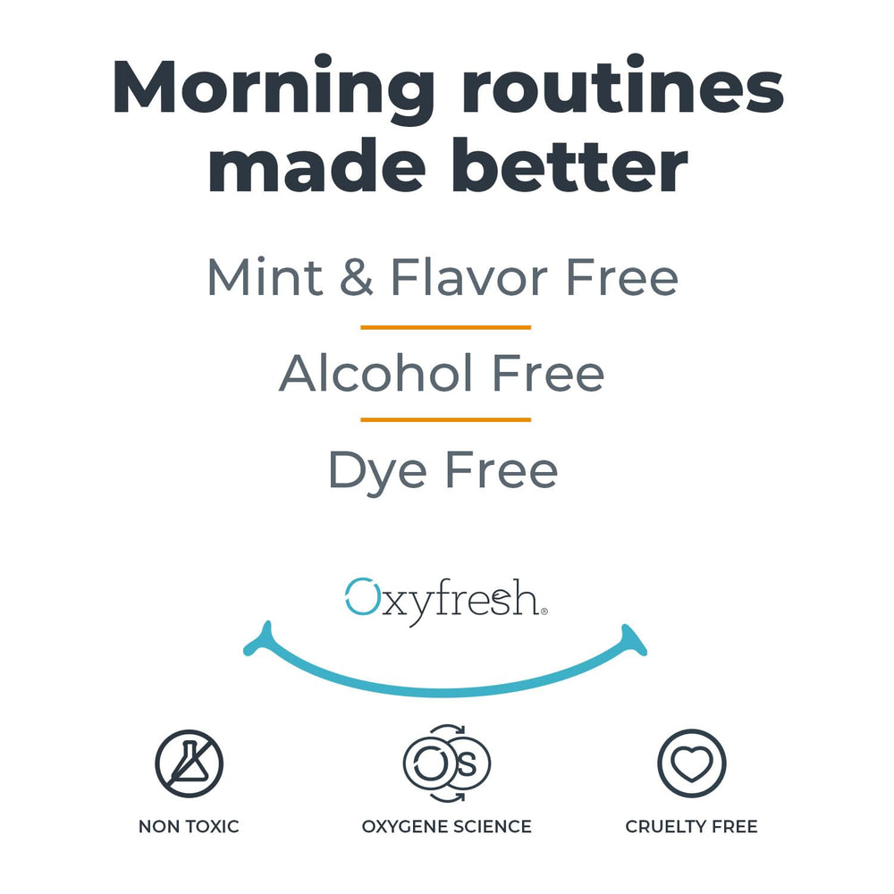 Fresh breath illustration with unflavored mouthwash
