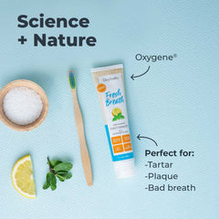 Toothpaste applying to enamel showing gentle cleaning