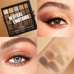 oygcee nude neutral palette close-up shows matte and shimmer textures for rich definition.