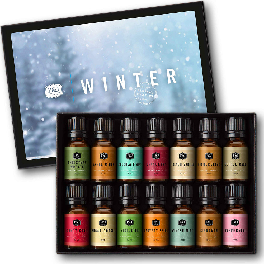 P&J Trading Winter Set gift box with 14 fragrance oils