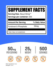 P-5-P Vitamin B6 powder label and branding