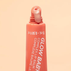 Pacifica Glow Baby Lip Balm tube highlights nourishing oils and vitamin C benefits.