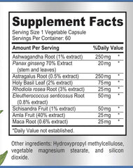 Pack of 2 bottles with 60 capsules per bottle