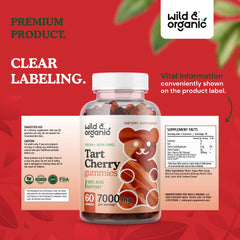 Two bottles in a pack of Wild & Organic Tart Cherry Gummies