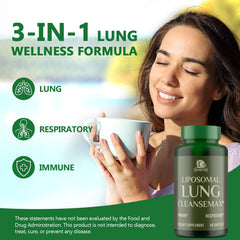 Packaging for Liposomal Lung Cleansemax 120 capsules