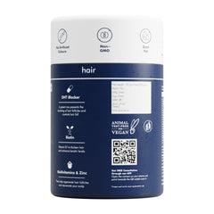 Packaging of Man Matters Biotin Hair Gummies – 60 gummies