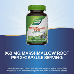 Packaging of Nature's Way Marshmallow Root capsules