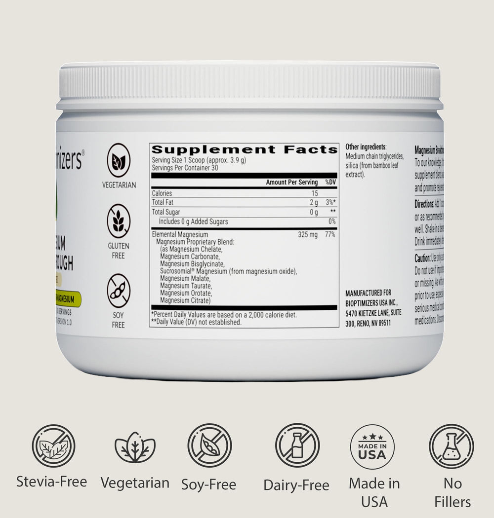 Product packaging showing ingredients list