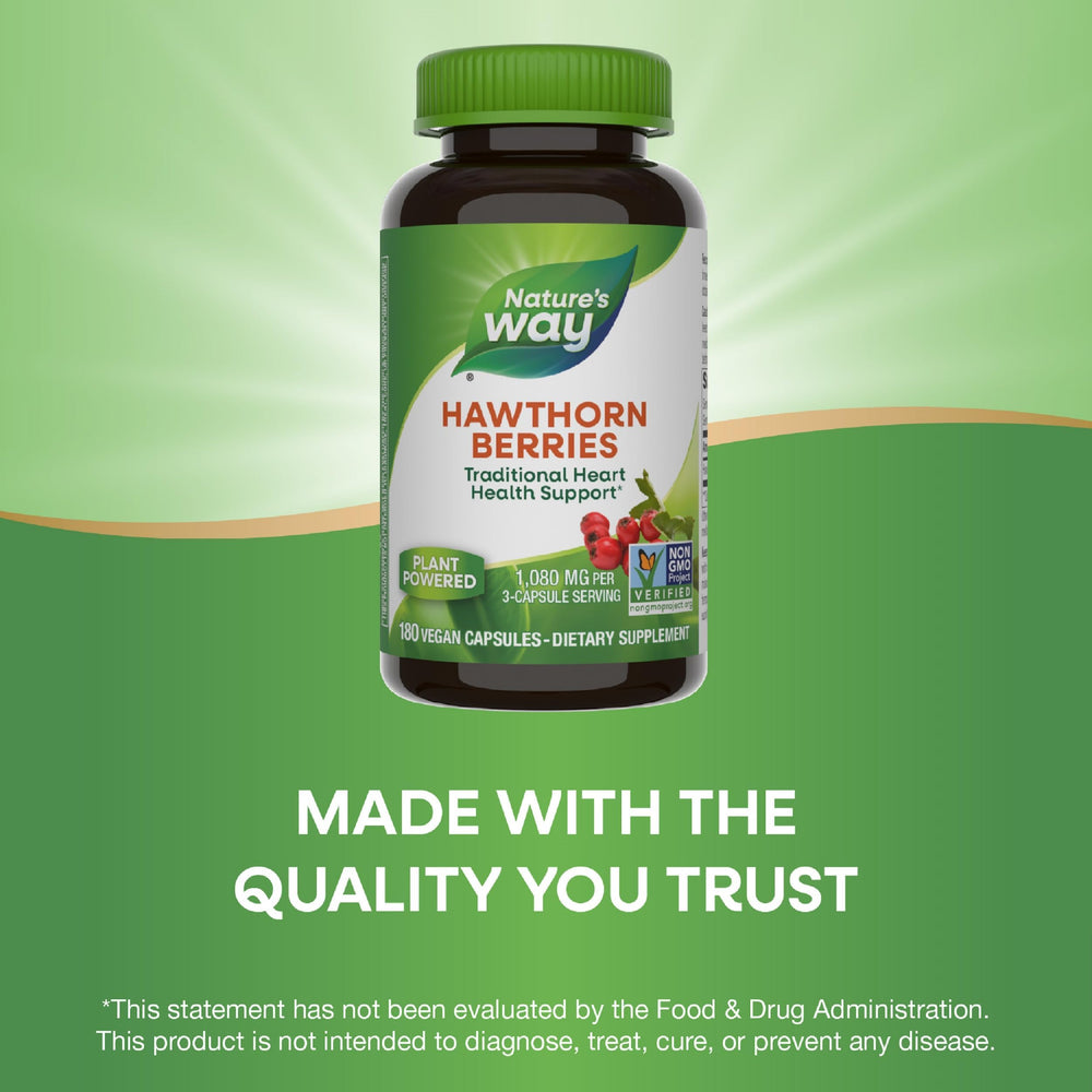 Packaging may vary for Nature's Way Hawthorn Berries 2-pack