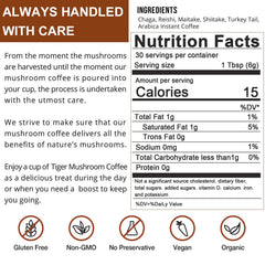 Packaging of Organic Mushroom Coffee Blend