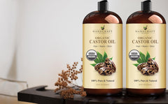 Plastic bottle packaging for castor oil