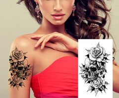PADOUN Halloween tattoo waterproof tattoos ideal for showers and pool wear