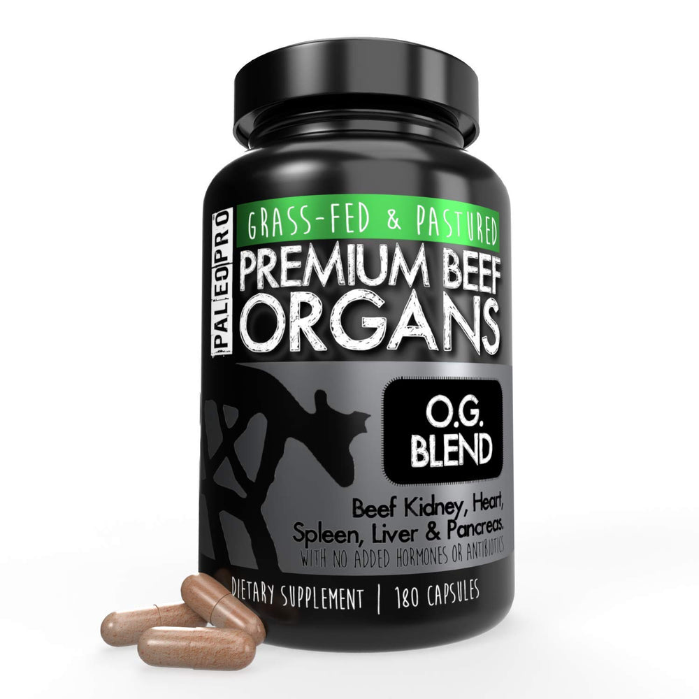 Paleo Pro O.G. Blend Beef Organs Capsules bottle front view