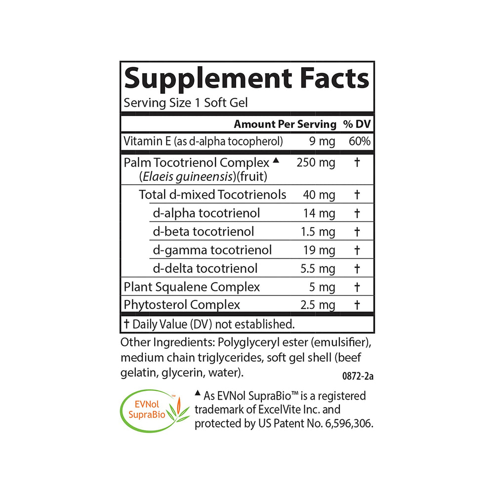 Palm tocotrienol oil derived from red virgin palm fruit