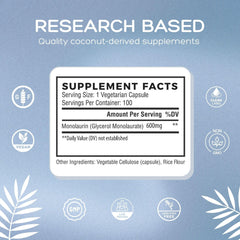 Gluten-free claim and supplement facts panel
