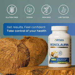 Ingredient panel highlighting vegan, non-GMO, and gluten-free claims