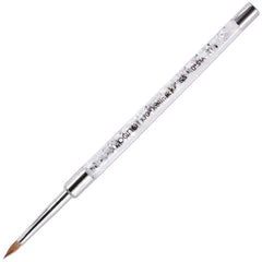 PANA 3D Kolinsky brush with silver glitter handle for precise detailing.