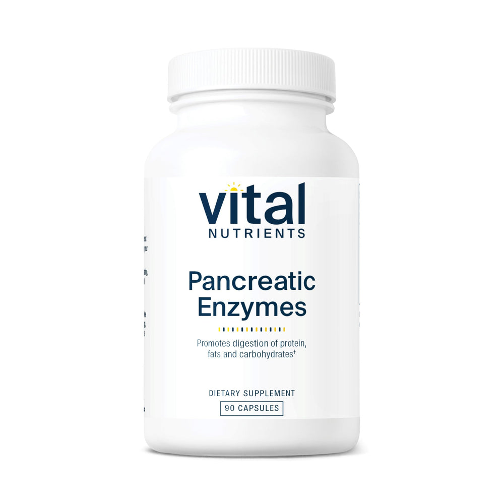 Vital Nutrients Pancreatic Enzymes 1000mg full-strength bottle