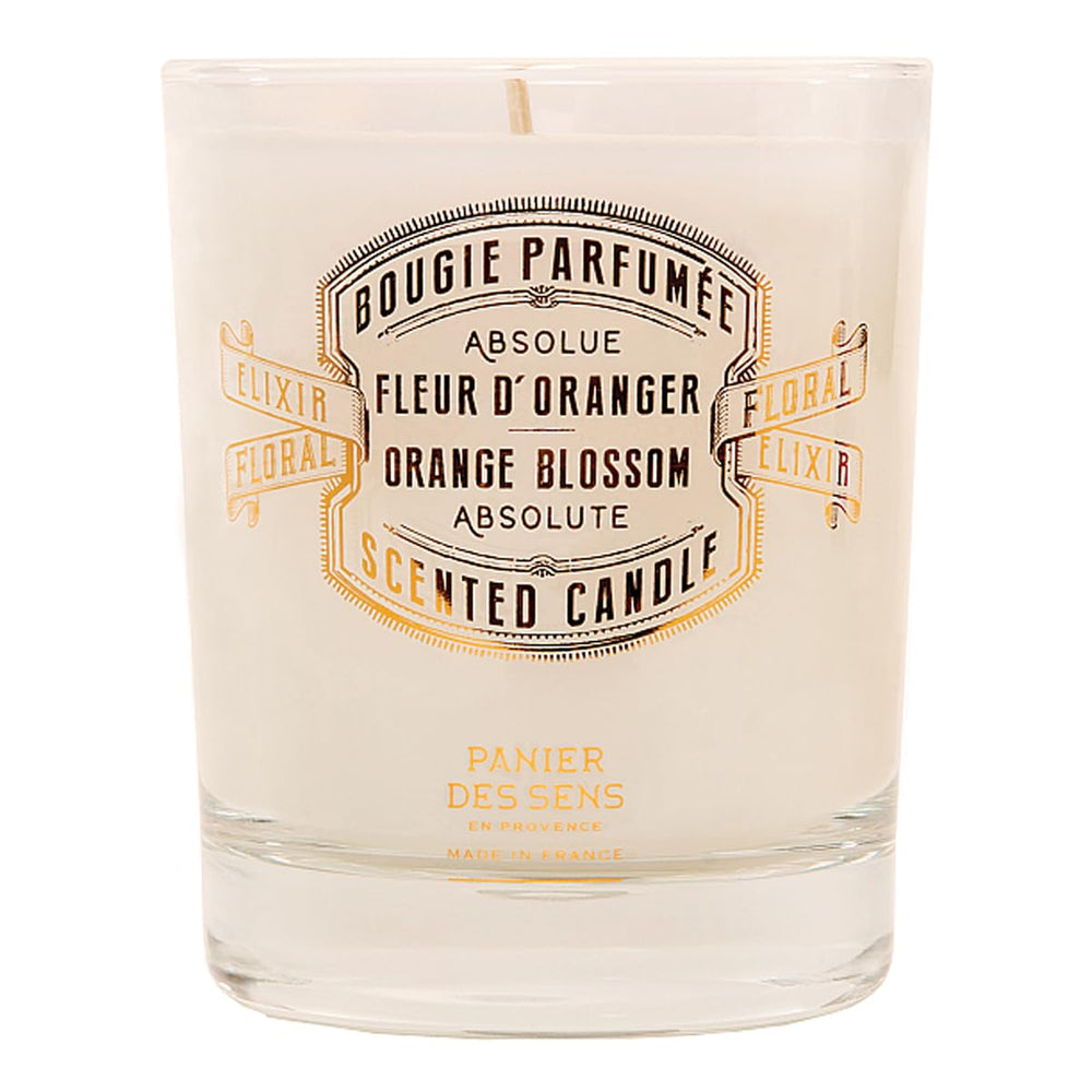 Hand-poured candle being prepared in Provence workshop