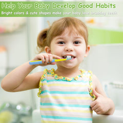 Box of PANIMOSI 8-pack toddler toothbrushes
