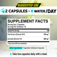 Close-up of Pao Pereira capsules