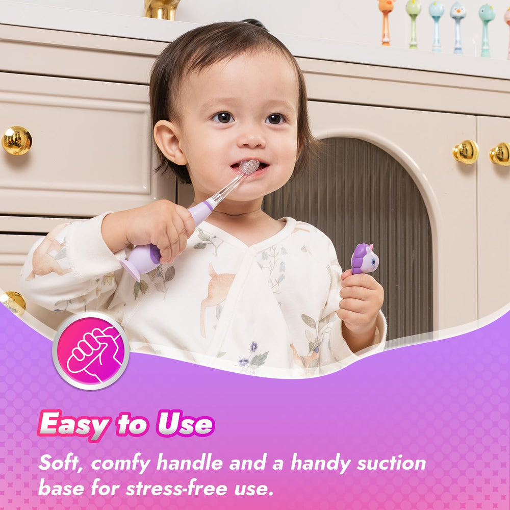 Unicorn cover with suction base for Arya toothbrush