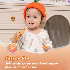 Batteries included for Papablic Ruby toddler toothbrush