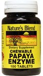 Papaya Enzyme 100 Chewables bottle label