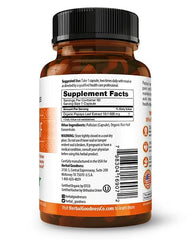 Ingredient label highlighting Organic Papaya Leaf Extract 10:1 and Organic Rice Hull Concentrates
